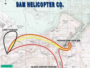 Dam Helicopter Company Tour Map